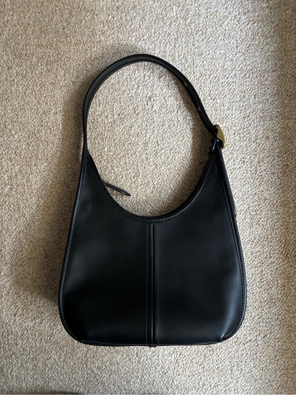 Coach Black Leather Shoulder Hobo - Picture 3 of 12